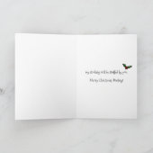 kerststop Aangepaste gevouwen feestdag Kaart (Binnen)