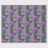 Kerststoppen voor persoonlijke kinderen cadeaupapier (Vlak)