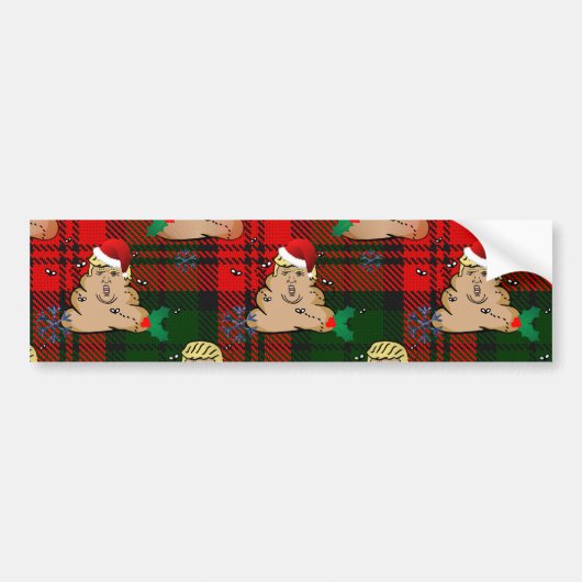 kerststort bumpersticker (Voorkant)