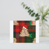 kerststort feestdagenkaart (Staand voorkant)