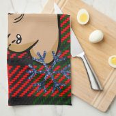 kerststort theedoek (Quarter Fold)