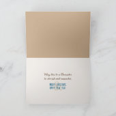 Kerststrandcadeau met zeesterren kaart (Binnen)