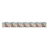 Kerststrandcadeau met zeesterren lint (Voorkant)