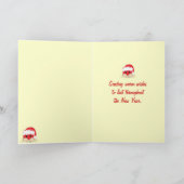 Kerststrandkrab  kerst Kaart (Binnen)