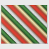 kerststreep cadeaupapier (Vlak)