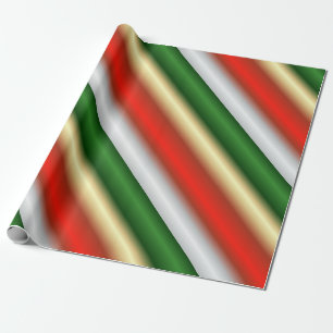 kerststreep cadeaupapier
