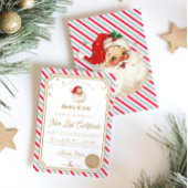 Kerststreepschrift Nice List-certificaatkaart Kaart