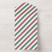  kerststrepen all in one uitnodiging (Binnen)