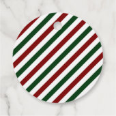  kerststrepen bedankjes labels (Achterkant)