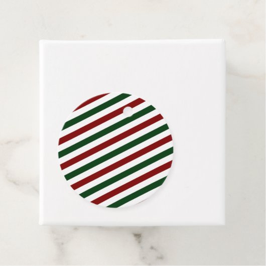  kerststrepen bedankjes labels (In situ)