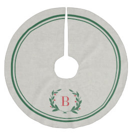 Kerststrepen en grote monogram kerstboom rok