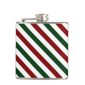 kerststrepen heupfles (Voorkant)