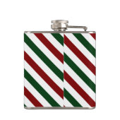 kerststrepen heupfles (Achterkant)