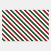 kerststrepen inpakpapier vel (Voorkant 3)