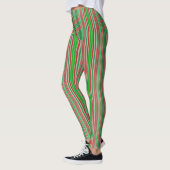 Kerststrepen - Verticaal Leggings (Links)