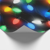 Kerststrijklampjes| Helder en kleurrijk Cadeaupapier (Hoek)