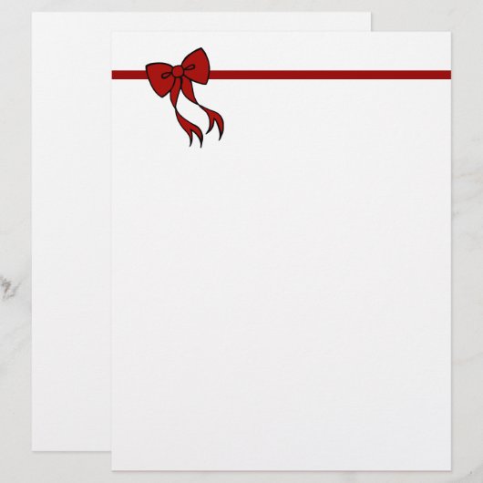 Kerststrik briefhoofd (Voorkant / Achterkant)