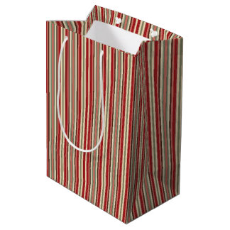 kerstStripes-18-GIFT BAG M Medium Cadeauzakje