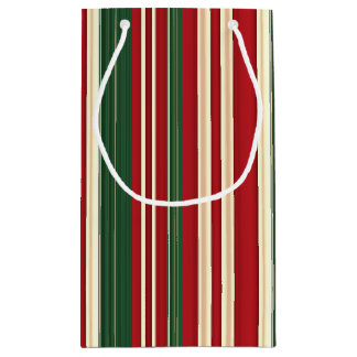 kerstStripes-1-GIFT BAG S Klein Cadeauzakje