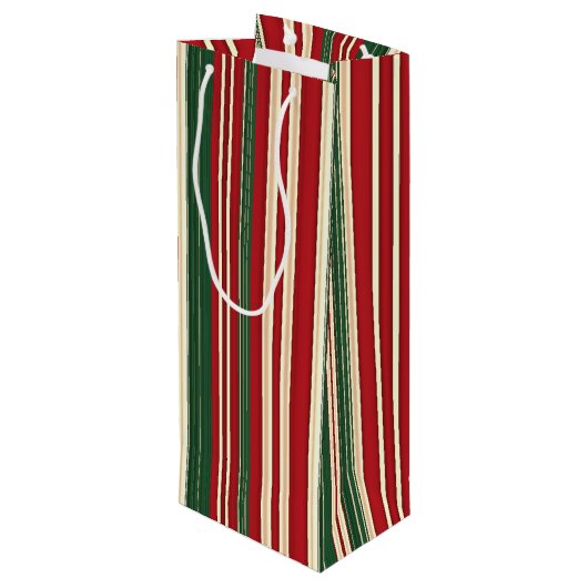 KerstStripes-1-WIJNLIJST Wijn Cadeautas (Achterkant Gekanteld)