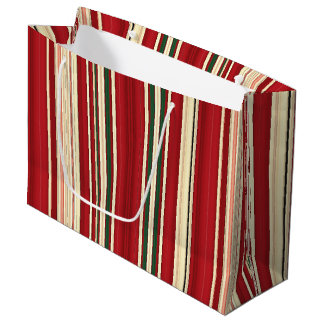 kerstStripes-22-GIFT BAG L Large Cadeauzakje