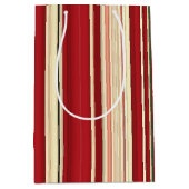 kerstStripes-22-GIFT BAG M Medium Cadeauzakje (Voorkant)