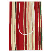 kerstStripes-22-GIFT BAG M Medium Cadeauzakje (Achterkant)
