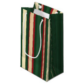 kerstStripes-26-GIFT BAG S Klein Cadeauzakje (Voorkant Gekanteld)