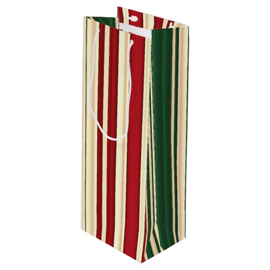KerstStripes-6-WIJNVERBAG Wijn Cadeautas (Voorkant Gekanteld)