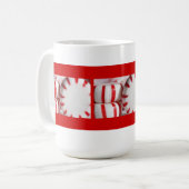 kerstStripes Coffee Mok (Voorkant links)