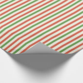 kerststripes omslagpapier cadeaupapier (Hoek)