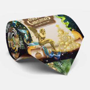 kerstStropdas, kerstengel Stropdas