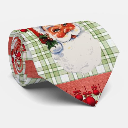 KerstStropdas, kerstman Stropdas (Opgerold)