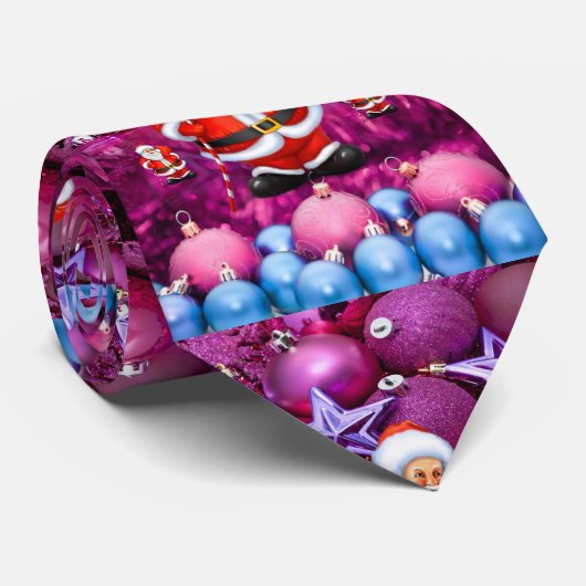 KerstStropdas, kerstman Stropdas (Opgerold)