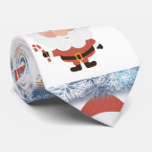 KerstStropdas, kerstman Stropdas (Opgerold)