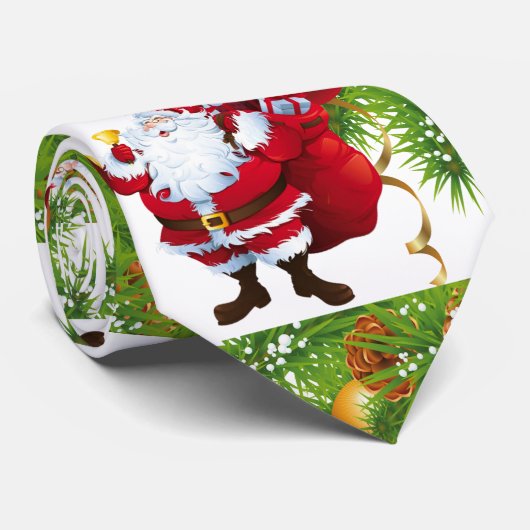 KerstStropdas, kerstman Stropdas (Opgerold)