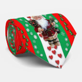 KerstStropdas, kerstman Stropdas (Opgerold)