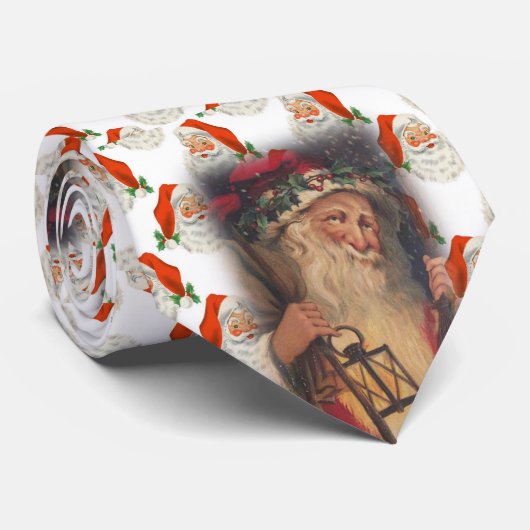 KerstStropdas, kerstman Stropdas (Opgerold)