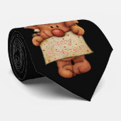 KerstStropdas met kerstman en rendierlijk kruid Stropdas (Opgerold)