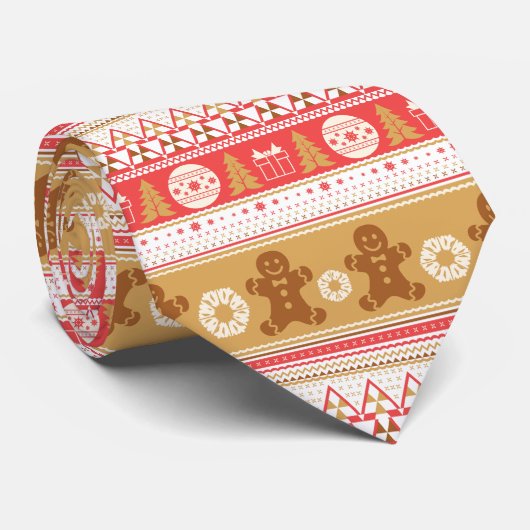 kerstStropdas Stropdas (Opgerold)