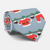 kerststropdassen, kerstpasontwerp stropdas (Opgerold)