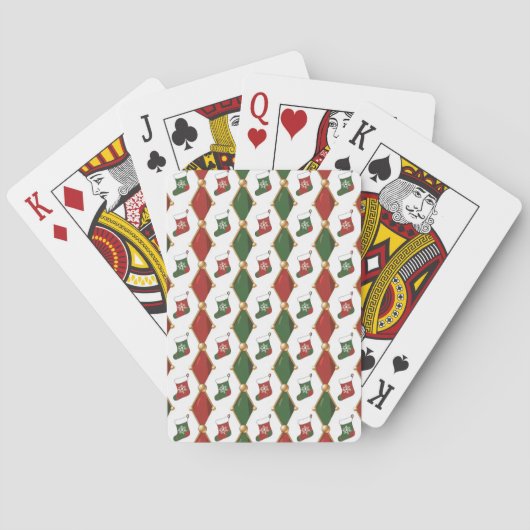 Kerststrump pokerkaarten (Achterkant)