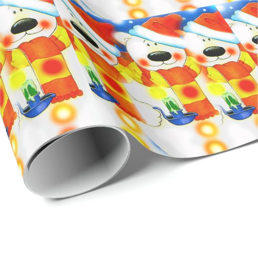 kerststudies cadeaupapier (Rol Hoek)