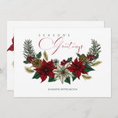 Kerststuk Aangepast VOOR UW BEDRIJF Feestdagenkaart (Voorkant / Achterkant)