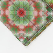 Kerststukje quilt geïnspireerd fleece deken (Hoek)