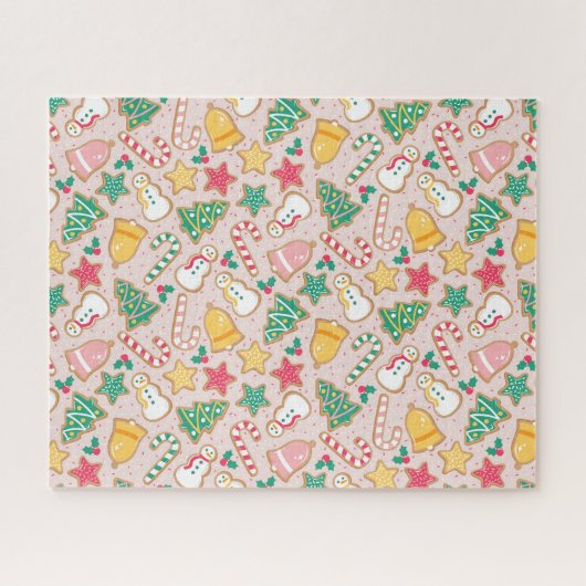 kerstsuikerkoekjes legpuzzel (Horizontaal)