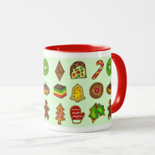 kerstsuikerkoekjes voor feestdagen mok