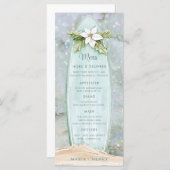 kerstsurfplank | Winter Beach Glitter Menu (Voorkant / Achterkant)