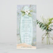 kerstsurfplank | Winter Beach Glitter Menu (Staand voorkant)