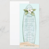 kerstsurfplank | winterstrand menu (Voorkant / Achterkant)